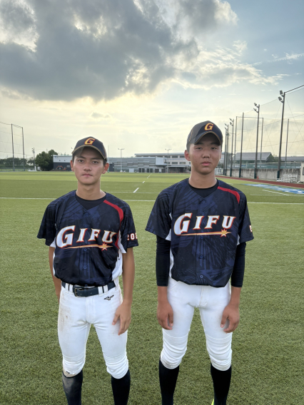 府県選抜大会岐阜選抜に有田君、河村君が選出されました
